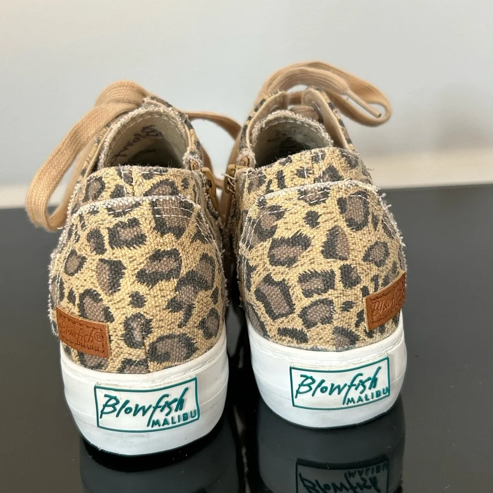 Blowfish Tan Leopard Women’s Sneakers - Picture 7 of 8